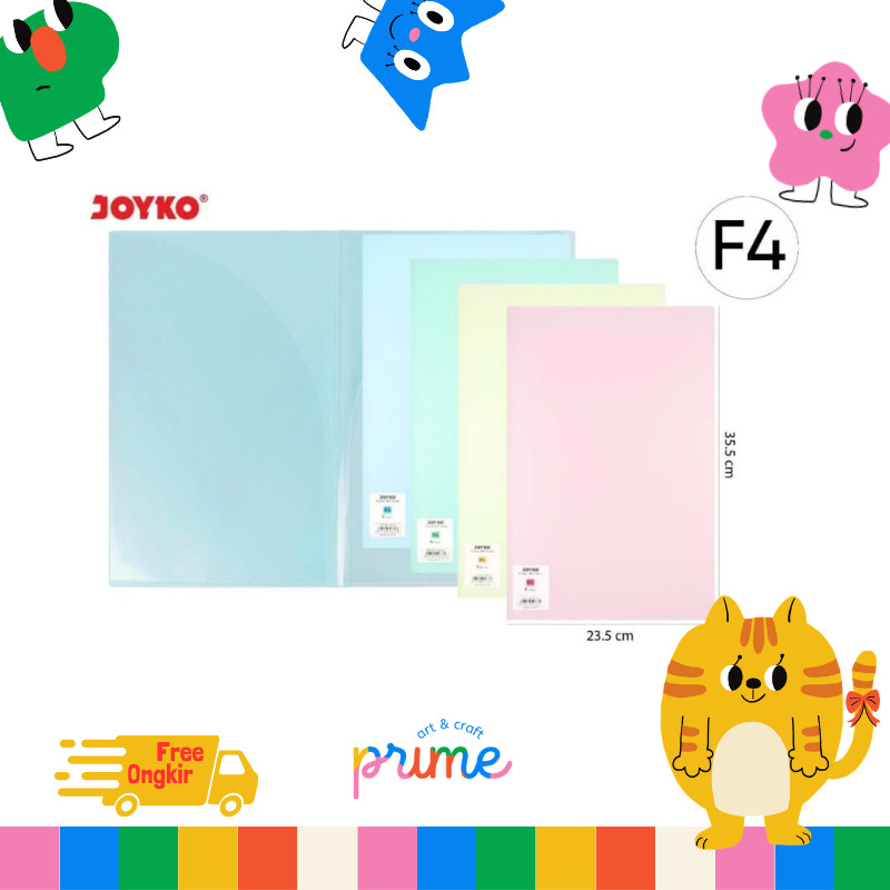Pocket File Folder / Pocket Map File Dokumen Joyko PFF-9F4 8 Pocket