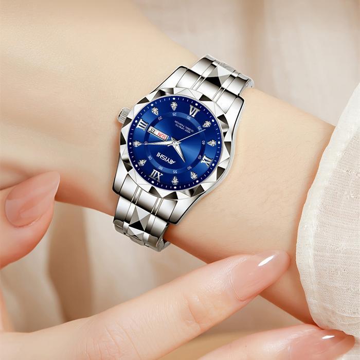 PROMOAIYISHI jam tangan wanita fashion Swiss asli baru full otomatis gerakan kuarsa asli tahan air b