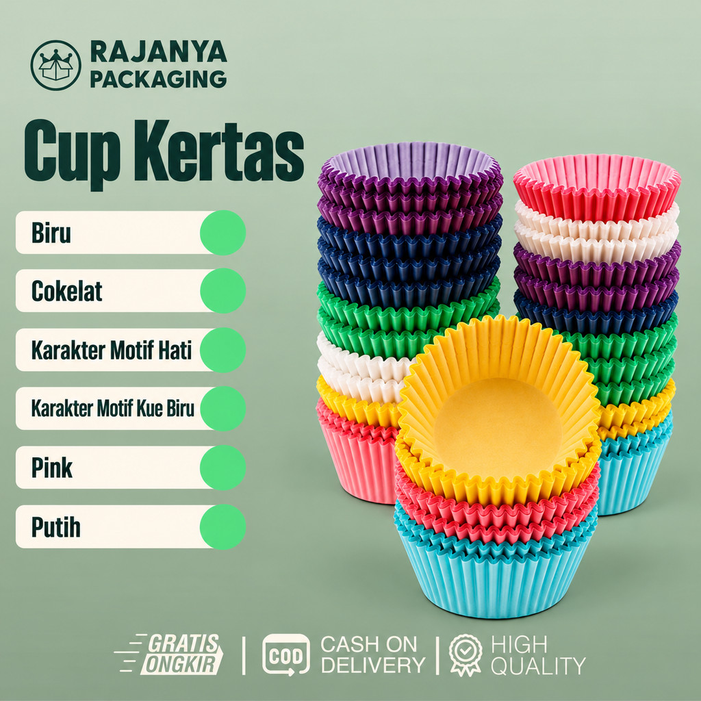 Cup Kertas | Paper Cup CupCake | Cupcake Kertas Cangkir | Kue Kotak
