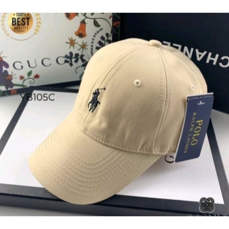 Topi Baseball Pria Wanita Bordir Polo High Quality/ Topi Polo Basic Dewasa Unisex Kekinian/ Topi Dis