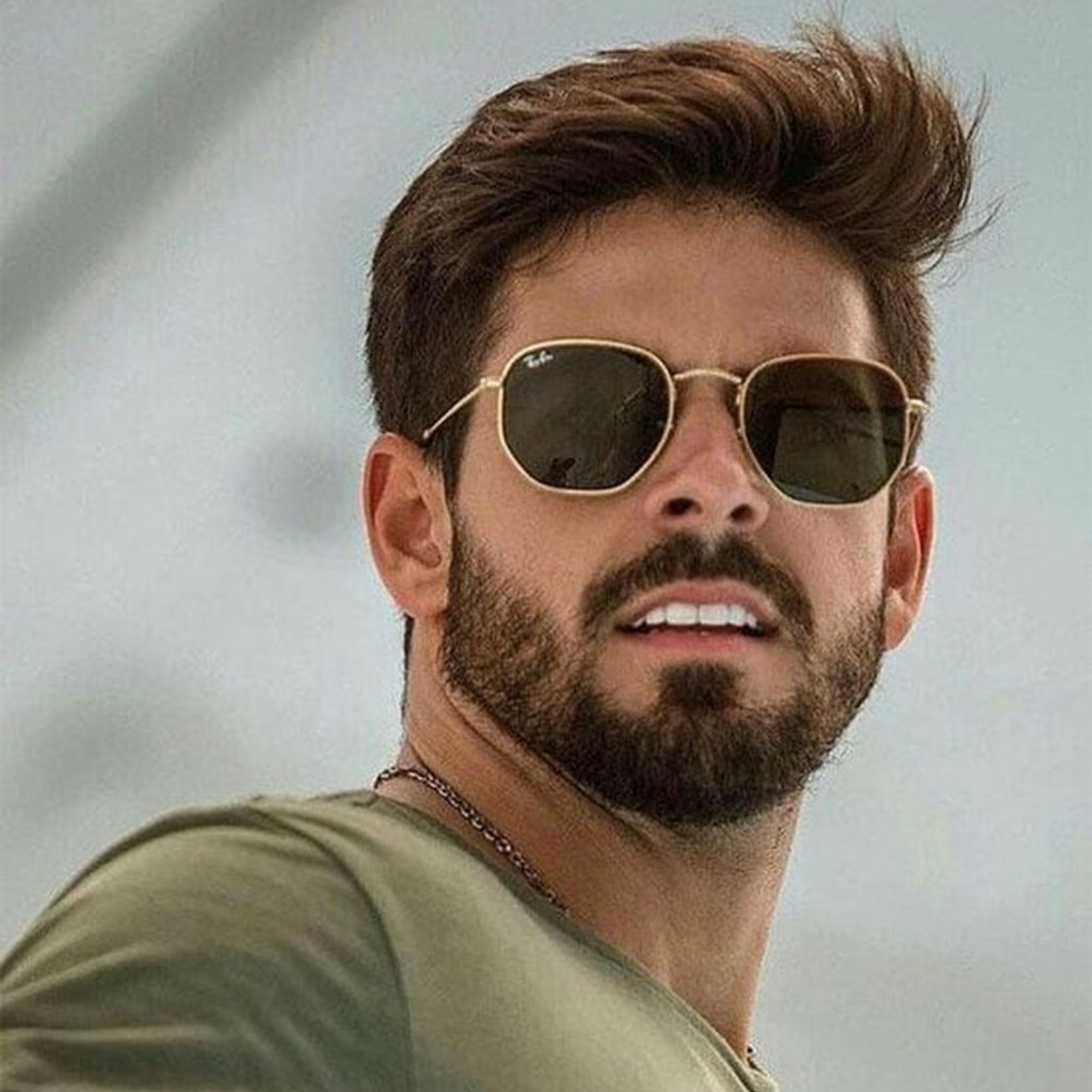 KACAMATA  HEXAGONAL 3548 FRAME ASLI KACA POLARIZED FRAME TITANIUM PRIA WANITA FASHION TERBAIK RT