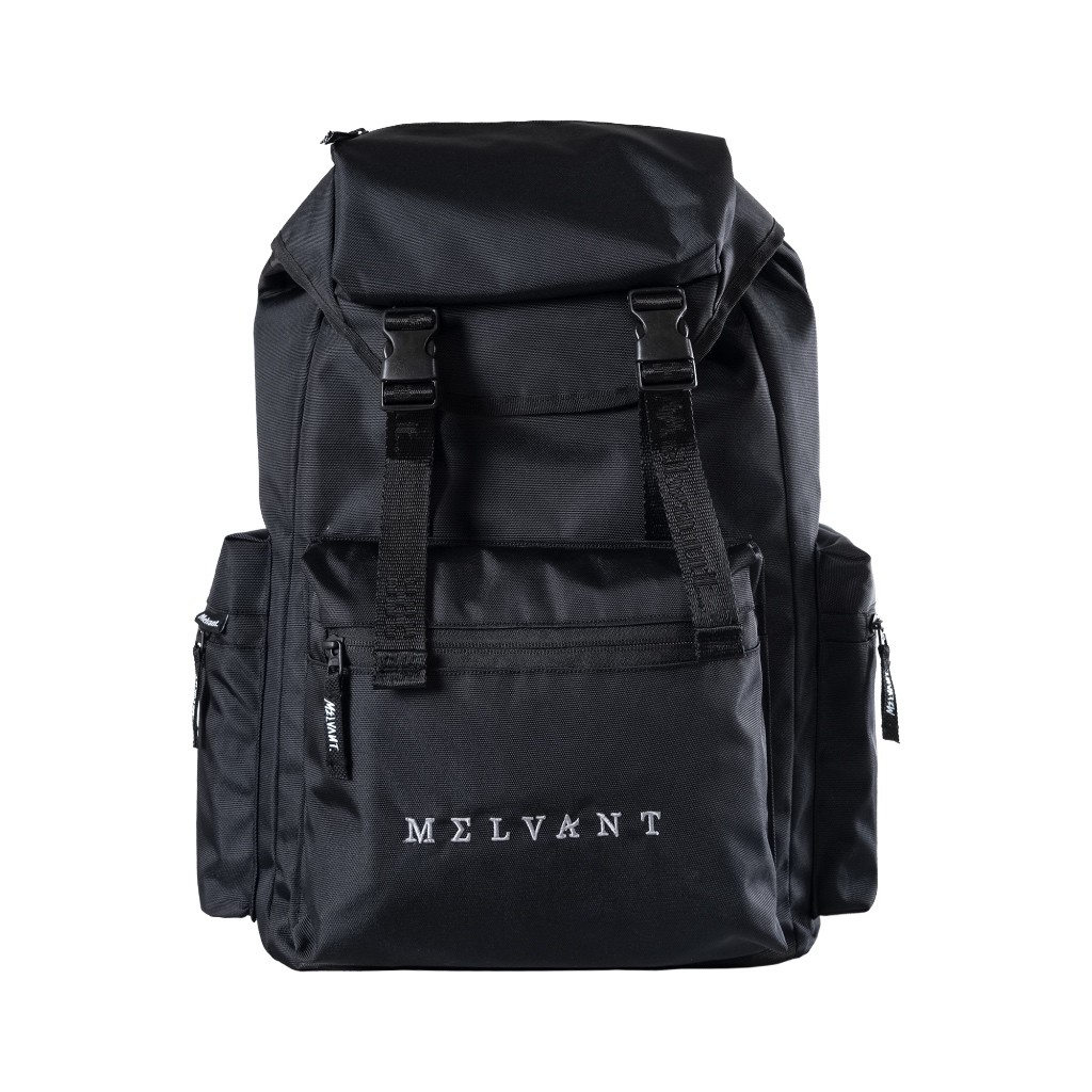 Melvant - MBP Brody Black Backpack Bag | Tas Ransel Hitam Pria