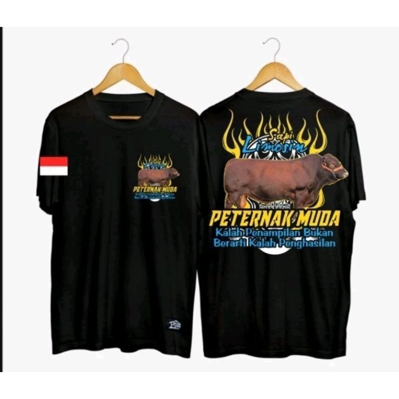 KAOS SAPI LIMOSIN PETERNAK MUDA SABLON DTF