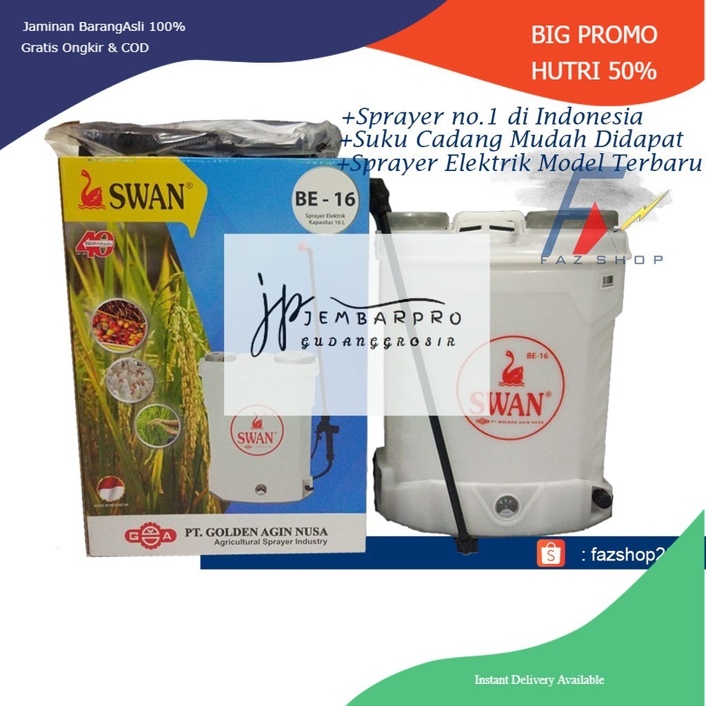 sprayer elektrik / alat semprot hama SWAN BE 16