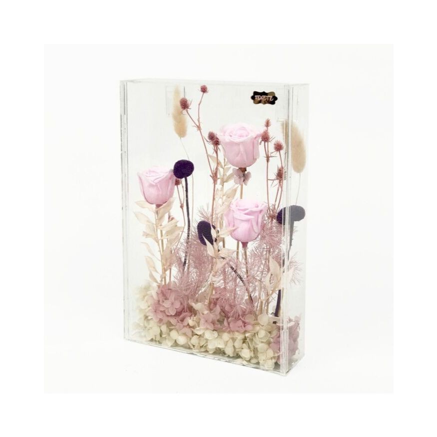 [Ready Bandung] Hadiah Wisuda Kotak Akrilik Graduation Flower Gift Hadiah Ultah Cewek Kado Ulang Tah