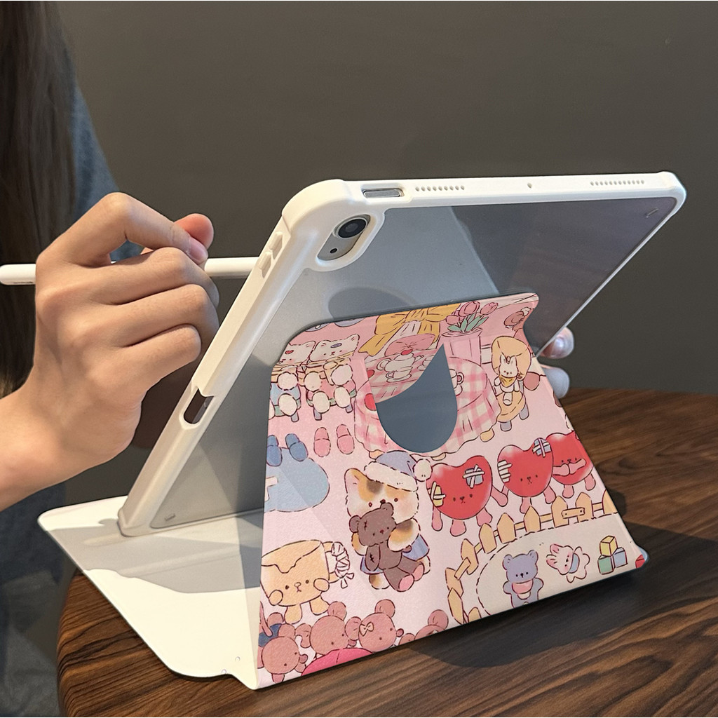 Cocok untuk ipad gen 10 tablet case pelindung lucu ipad air 5 rotasi ipad air1 2 3 2018 ipad pro 11 
