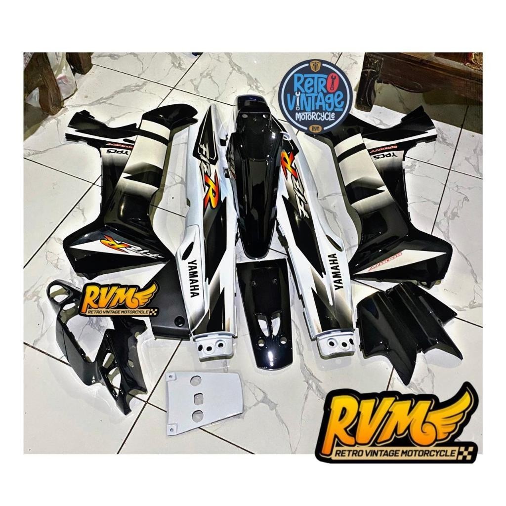 PROMO Sepaket body FizR 2002 2003 paket body yamaha fiz r F1ZR hitam putih tahun 2002 2003