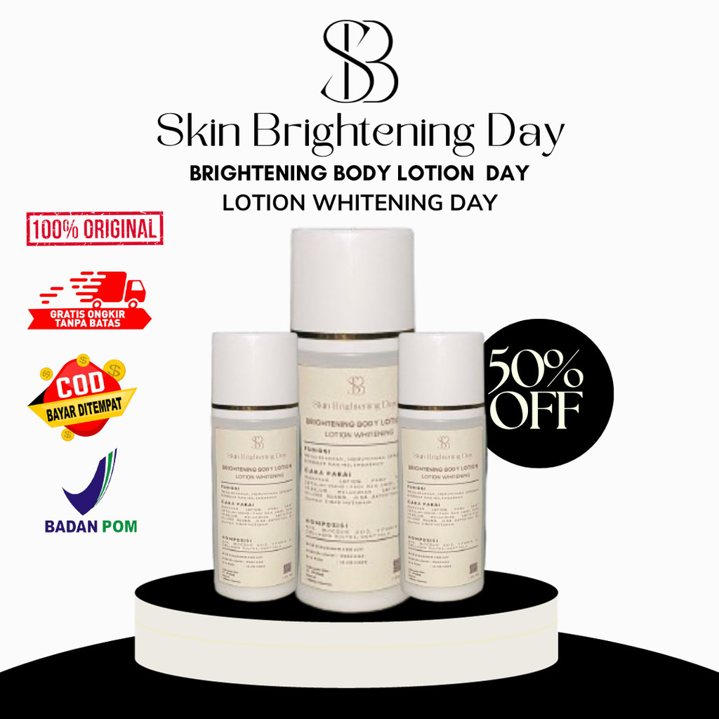 HB DOSTING body lotion hb whitening day - LOTION PEMUTIH BADAN GLOWING - LOTION MEMUTIHKAN PERMANEN 
