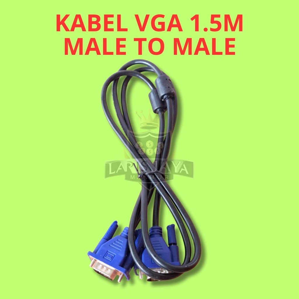 Kabel VGA 1.5 Meter | Kabel Monitor Komputer & Proyektor