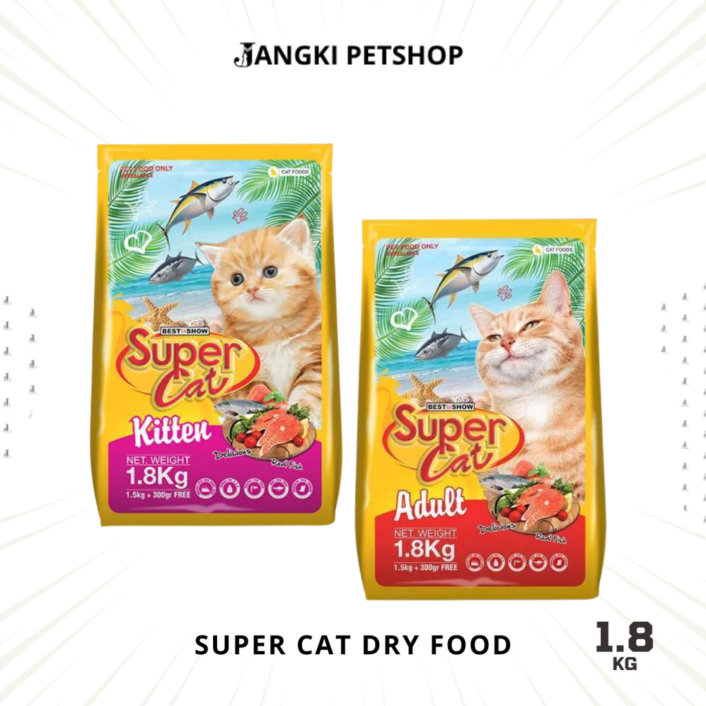 Super Cat Dry Food 1.8kg kitten & adult
