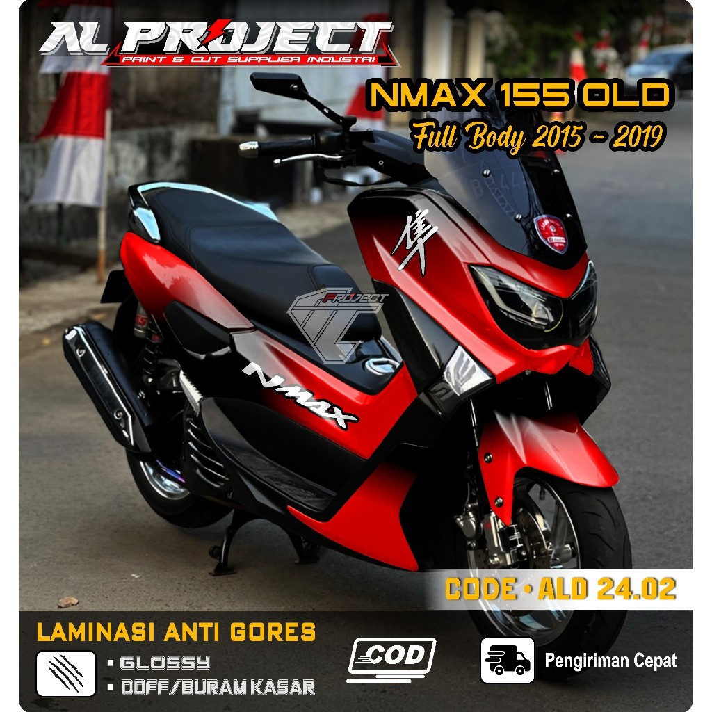 (COD) Decal Nmax Old Full body 2015 2016 2017 2018 2019 Sticker Dekal Variasi Yamaha Nmax 155 Old Fu