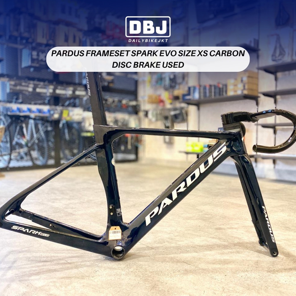 PARDUS FRAMESET SPARK EVO SIZE XS CARBON DISC BRAKE USED