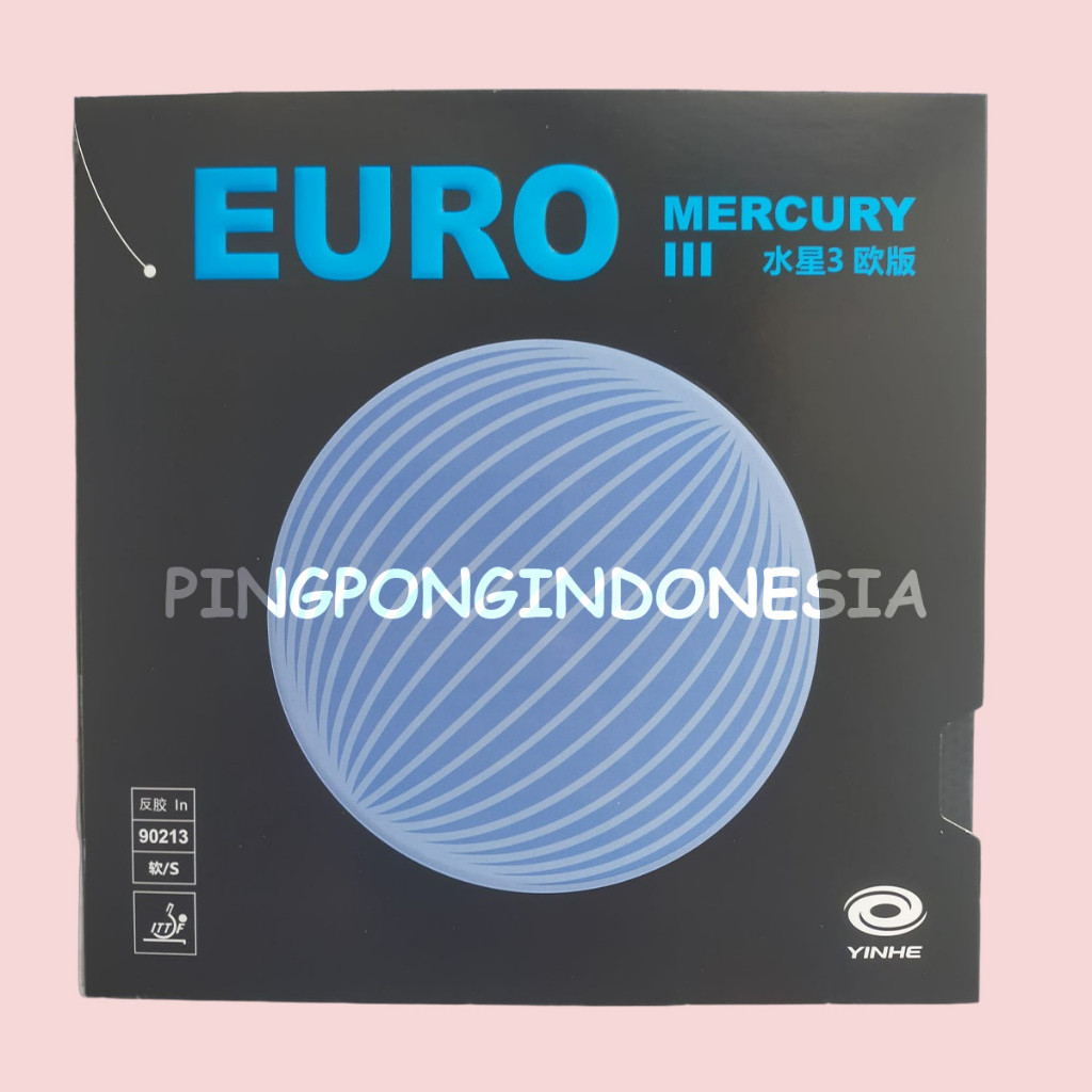 Yinhe Mercury III Euro - Soft - Rubber Karet Pingpong Tenis Meja Rubber Mercury 3 Bet Bat