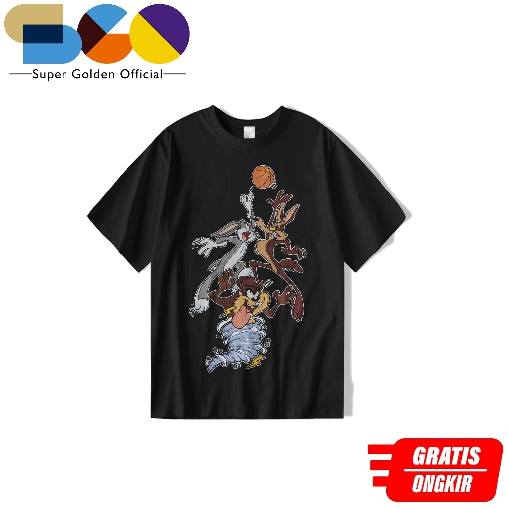 Baju Cotton combat premium 24s (TAZMANIA Terlaris)Satuan Murah KAOS Wanita & Pria, T_SHIRT VINTAGE B