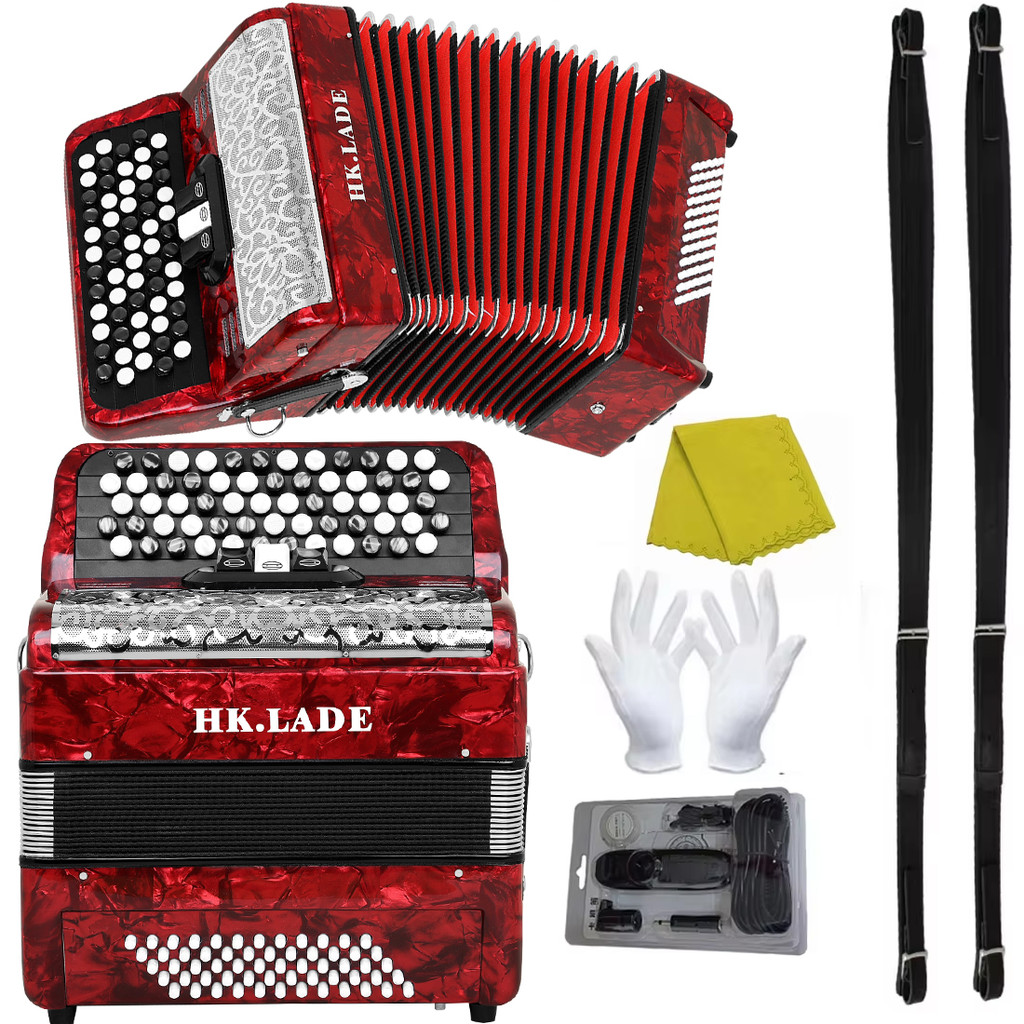 AH-170 Accordion 60 Bass Key Button Professional Bayan Accordion+Metal Cover Professional Bayan Acco
