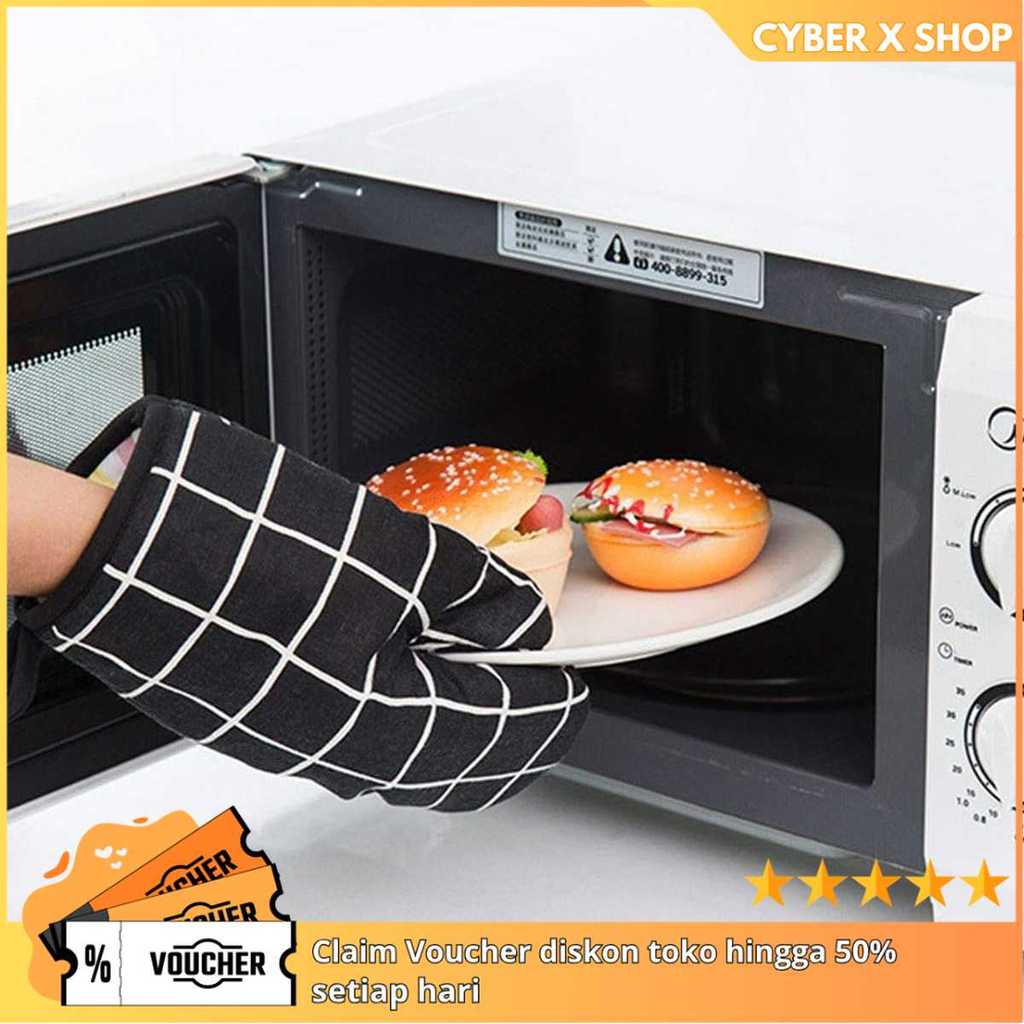 [CYBER] Sarung Tangan Oven Heat Resistant 1 PCS | Peralatan Dapur Rumah Tangga Aman | Sarung Tangan 