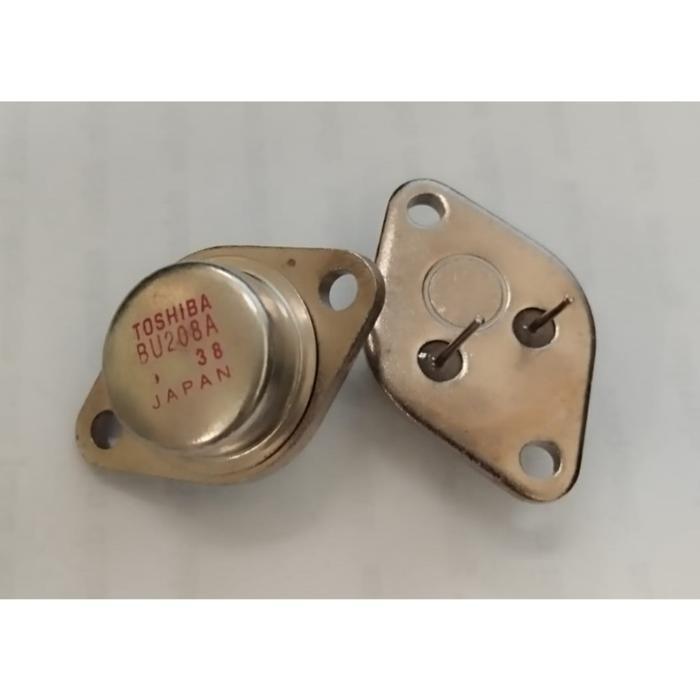 Transistor BU208A BU208 Silicon NPN 12.5W 700V 8A Jengkol utk Power Supply dan Horizontal Color TV .