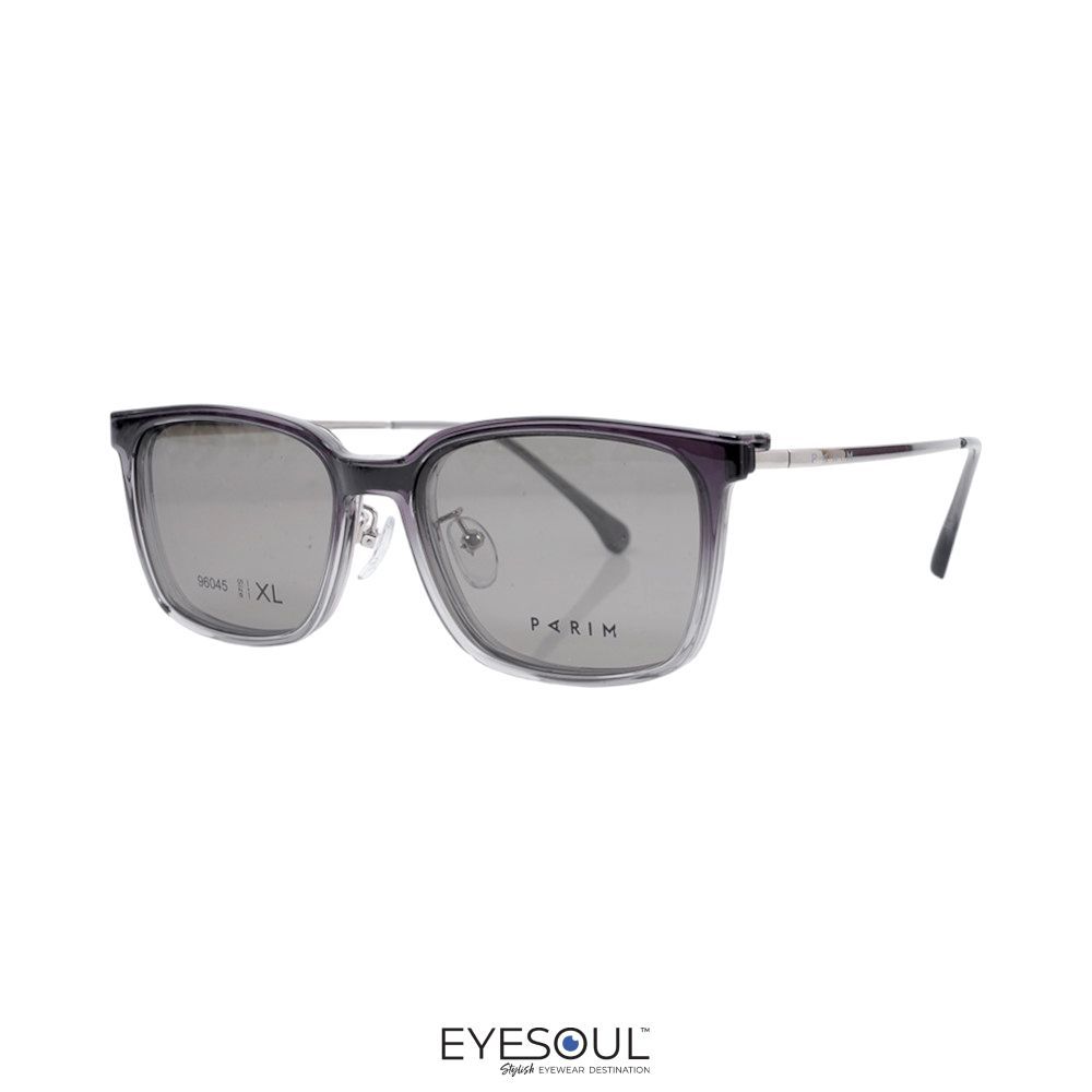 Eyesoul Parim Eyewear Kacamata Optical Magnetic Rectangular Gradient Tr90 - Abu-Abu Frame Optik Eyeg
