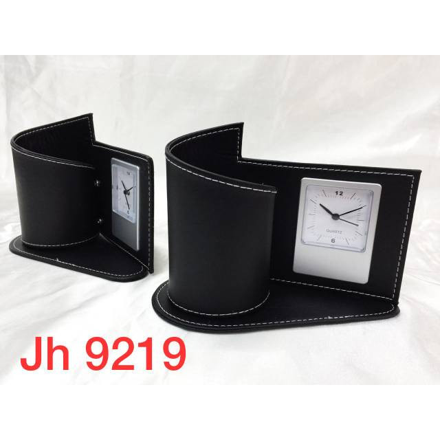 Jh 9219 / Jam meja / Jam promosi / Jam souvenir / Jam meja Kulit