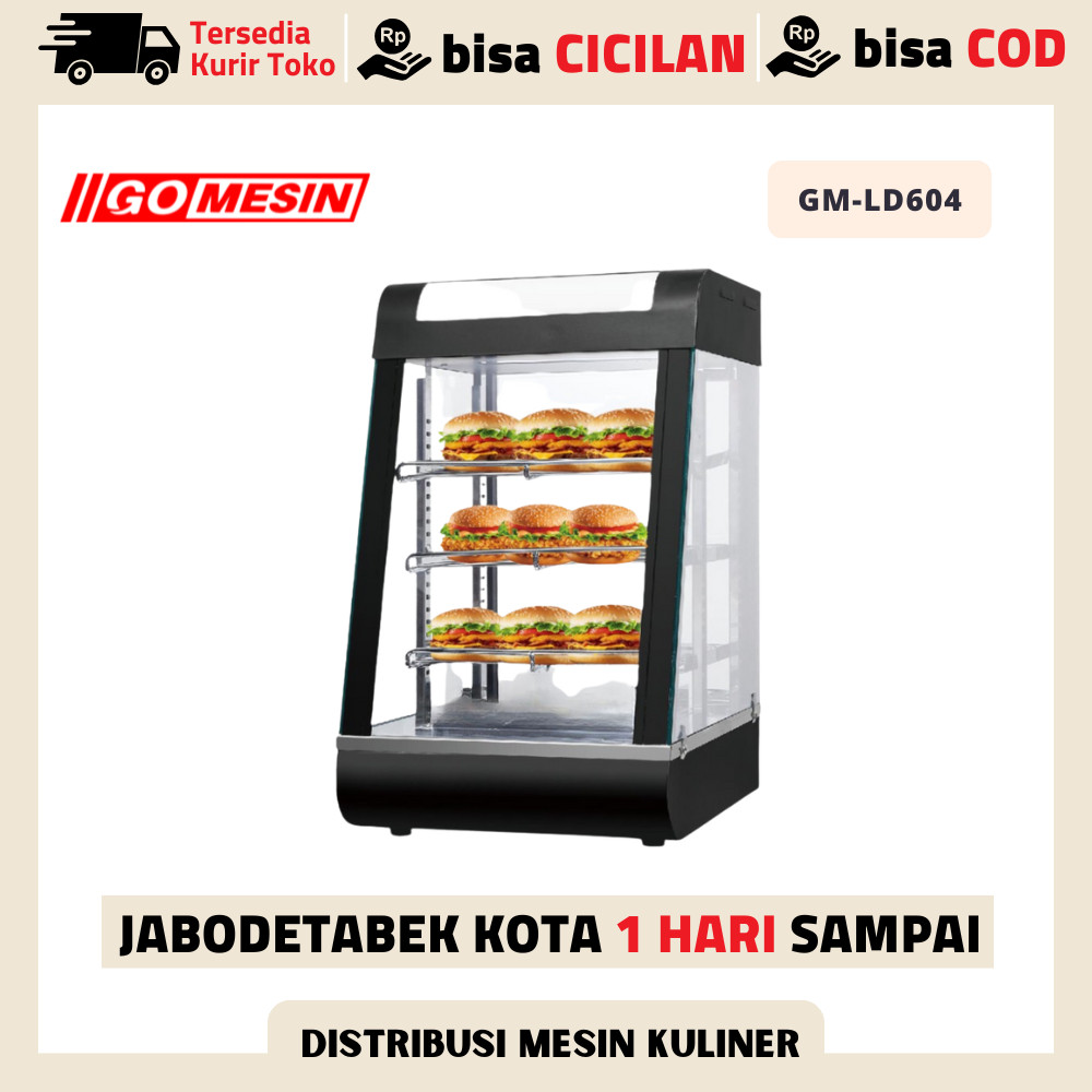 Etalase Makanan GOMESIN GM-LD-604 Penghangat Makanan Original