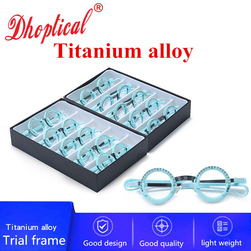 titanium alloy trial frame, glasses shop trial frame, optical trial lens frame 52~70mm good qualty