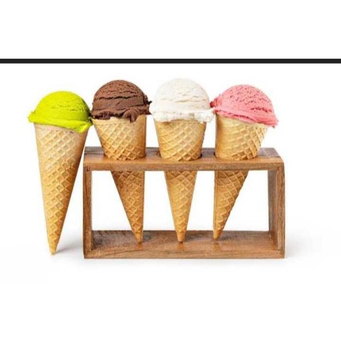 1 toros isi 13 pcs MIDI Waffle wafle cone IKEA kon kecil es krim ice cream manis ekonomis halal mura