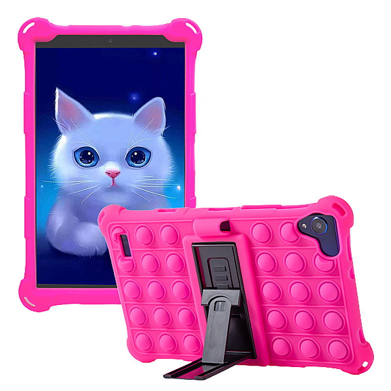 8 inch Universal Case Soft Silicone Tablet Funda for 8 inch Tablet PC Shockproof Stand Cover Case