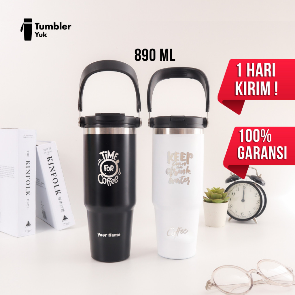 ALLINWAN Tyeso Tumbler Minum Stainless 890ml Custom Termos Kopi Tahan Panas & Dingin Premium BPA Fre