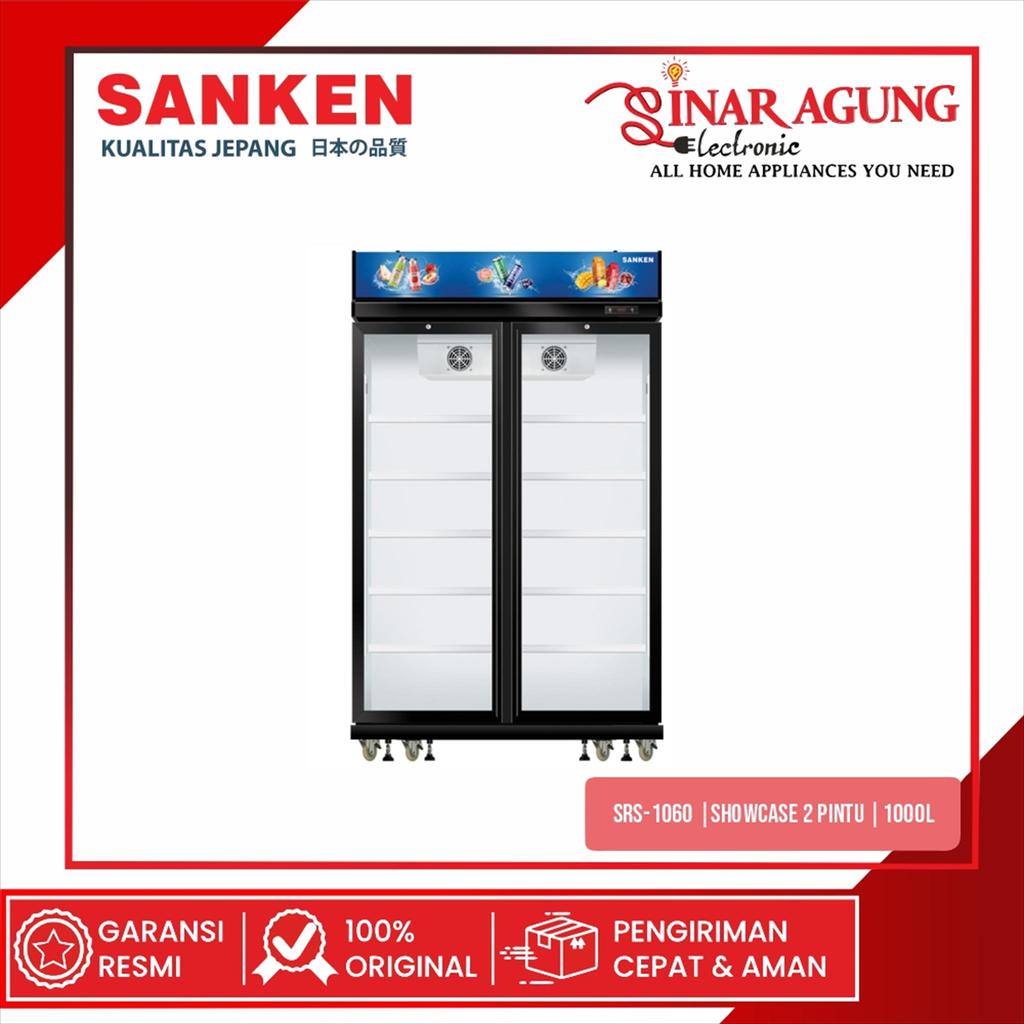SANKEN SRS-1060 SHOWCASE 2 PINTU 1000L INVERTER LOW WATT - GARANSI