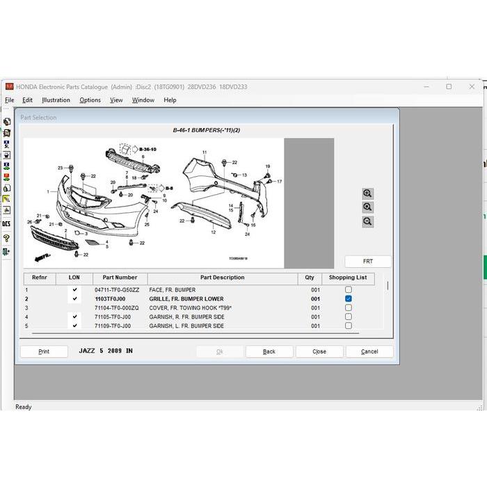 kisi kisi grill grille jaring bumper bawah honda jazz ge8 2008 2009 2010 2011 ori - tipe s quality