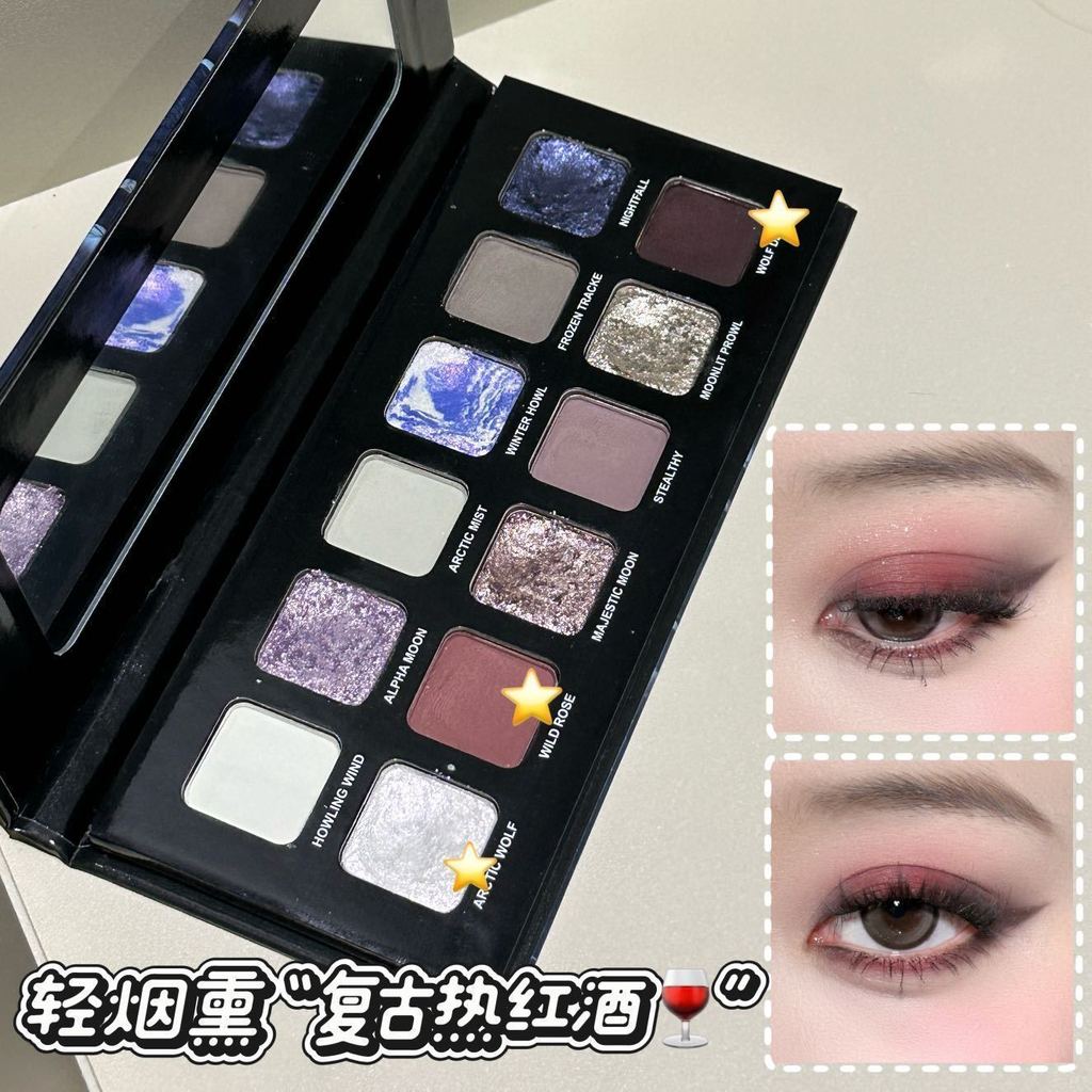 Komprehensif eyeshadow disk matte glitter halus pearl smoked makeup bermain