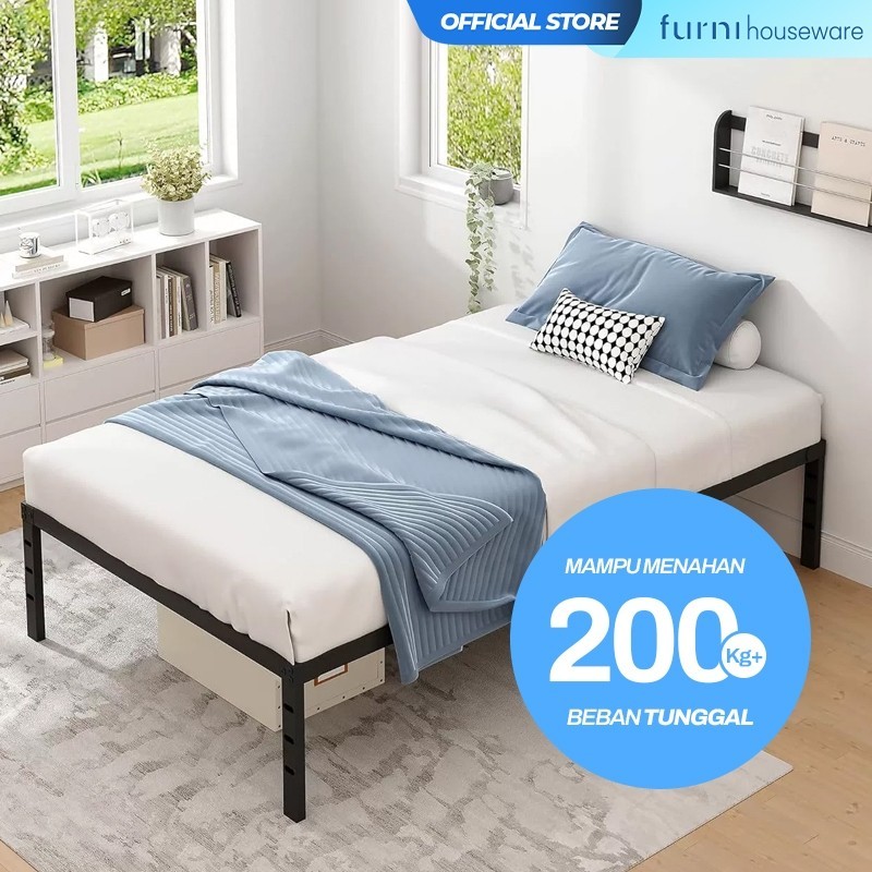 Rangka Ranjang Besi Minimalis Kuat Dipan Tempat Tidur Besi Minimalis Anti Karat