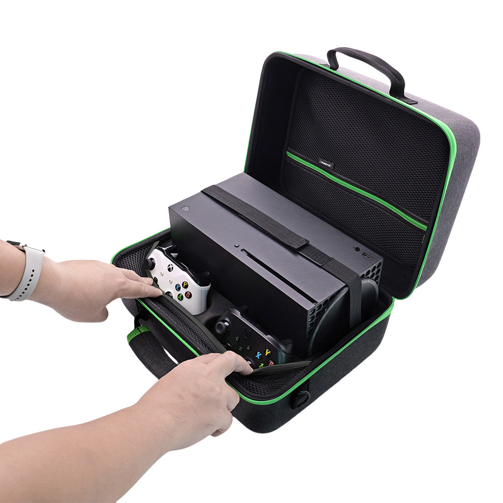 Portable Shoulder Bag For Xbox Series X S Game Console & Controller Shockproof Travel Storage Bag Dr