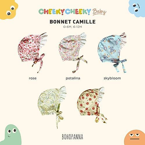 Bohopanna Bonnet Ruffle & Bonnet Camille / Topi Bayi