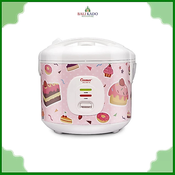 Cosmos Rice Cooker 1,8 Liter CRJ-3301 NC / Magic Com 1,8L Cosmos CRJ 3301 NC - Garansi 1 Tahun