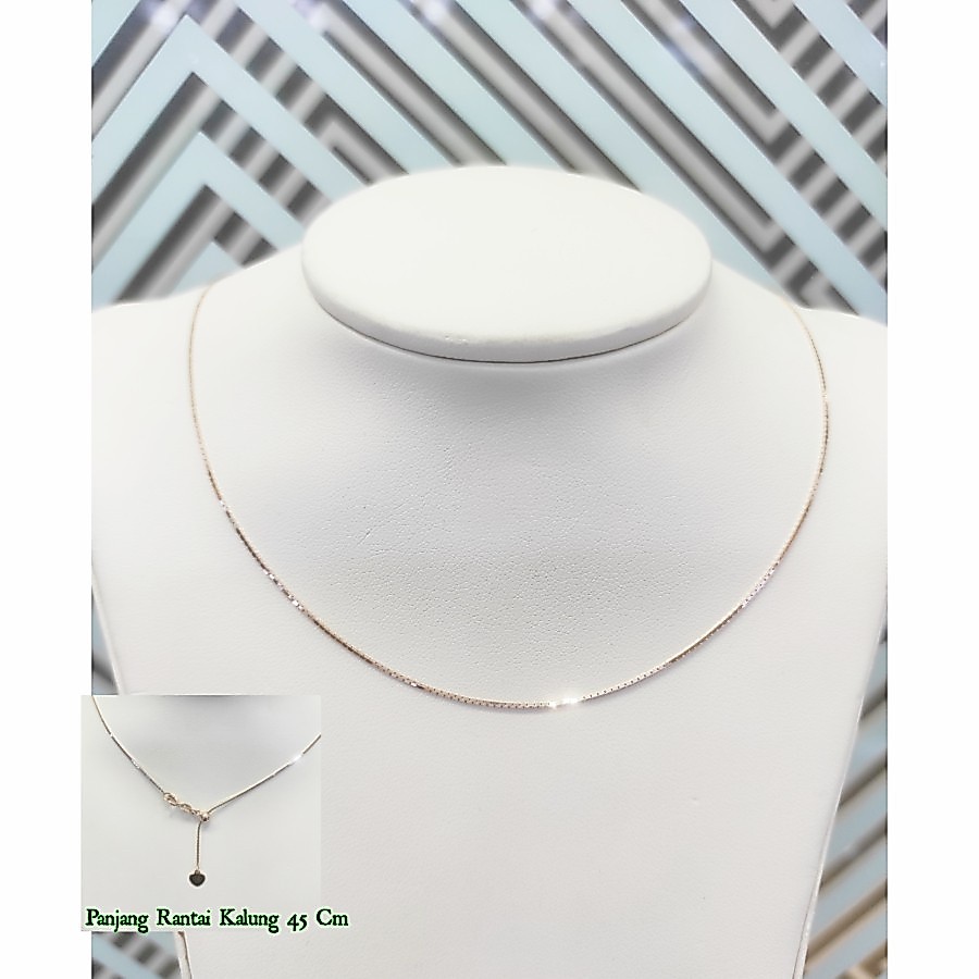 Kalung Emas Model Serut Itali Kaca Rg Victoria Jewellery