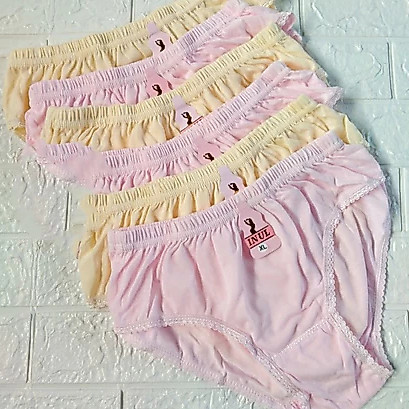 6 pcs CD WANITA MEREK INUL/CD WANITA BAHAN KATUN MEREK INUL SIZE M-XXL