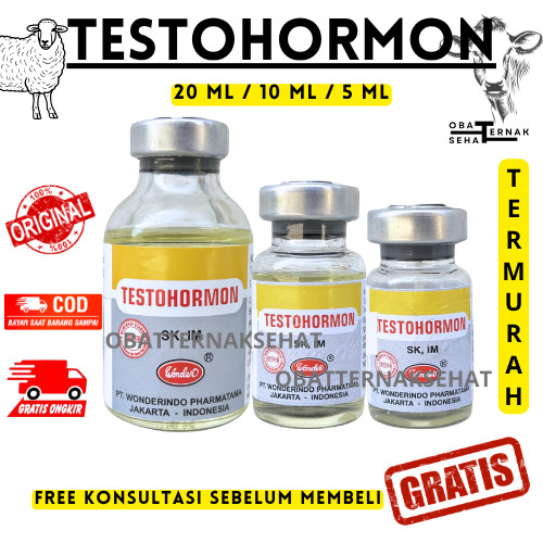 TESTOHORMON 20 ml, 10 ml, 5 ml - Mengatasi Gangguan Reproduksi Hewan Wonder