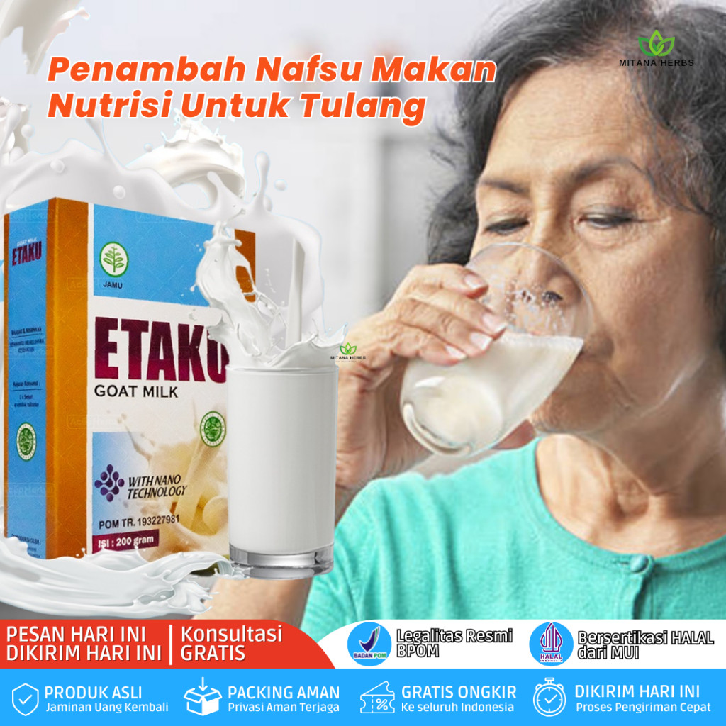 SALESusu Lansia Susah Makan, Susu Lansia Tulang, Susu Lansia Kalsium, Susu Pengganti Makanan Lansia,