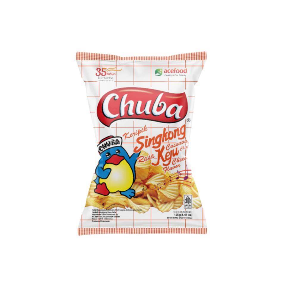 Chuba Snack Keripik Singkong Rasa Keju 125 gr