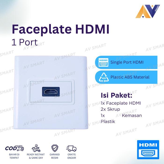 FACEPLATE HDMI / OUTLET HDMI / WALL PLATE HDMI / STOP KONTAK HDMI