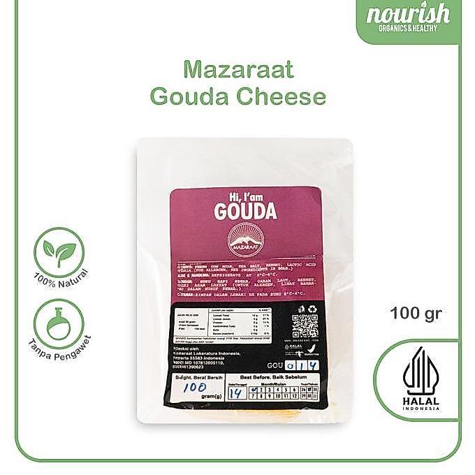 Leite - Mazaraat Gouda Grass Fed Cheese (Seperti Keju Edam) 100 Gr