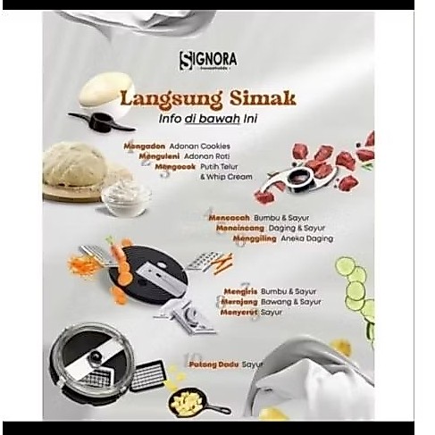Food Pro Processor signora Cubic Cutter