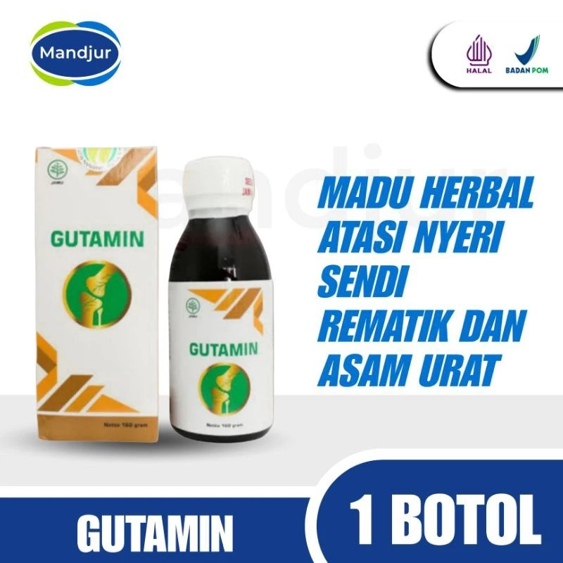 Madu Herbal GUTAMIN Untuk Penyakit Asam Urat Rematik Pegel Linu Nyeri Sendi Harnii