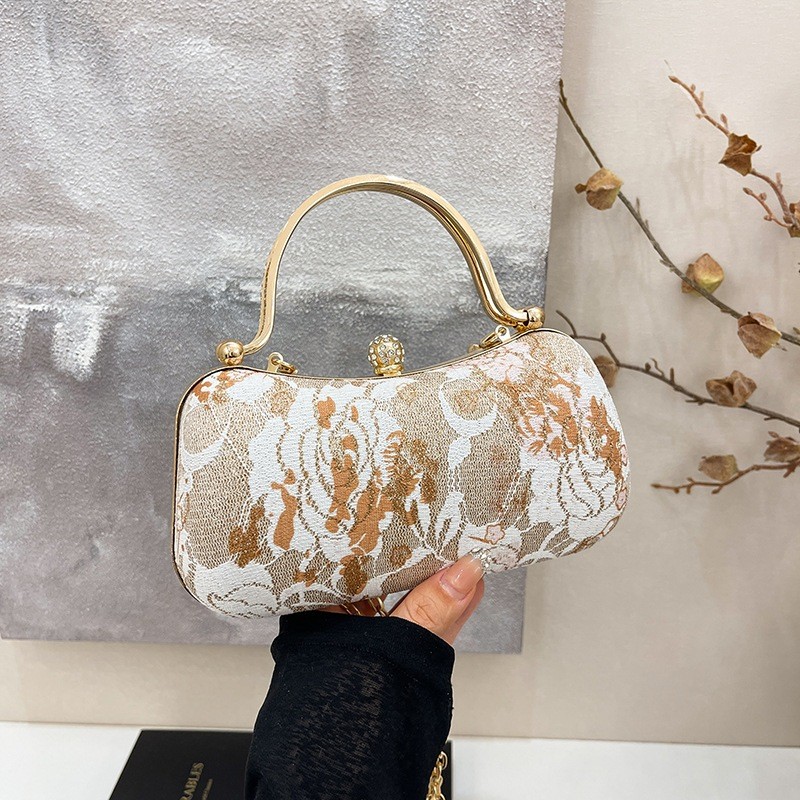 [PREMIUM] Handbag Pesta Bordir Bunga - Party Bag - Tas Tangan Wanita - Tas Pesta Wanita JX 929 - Han