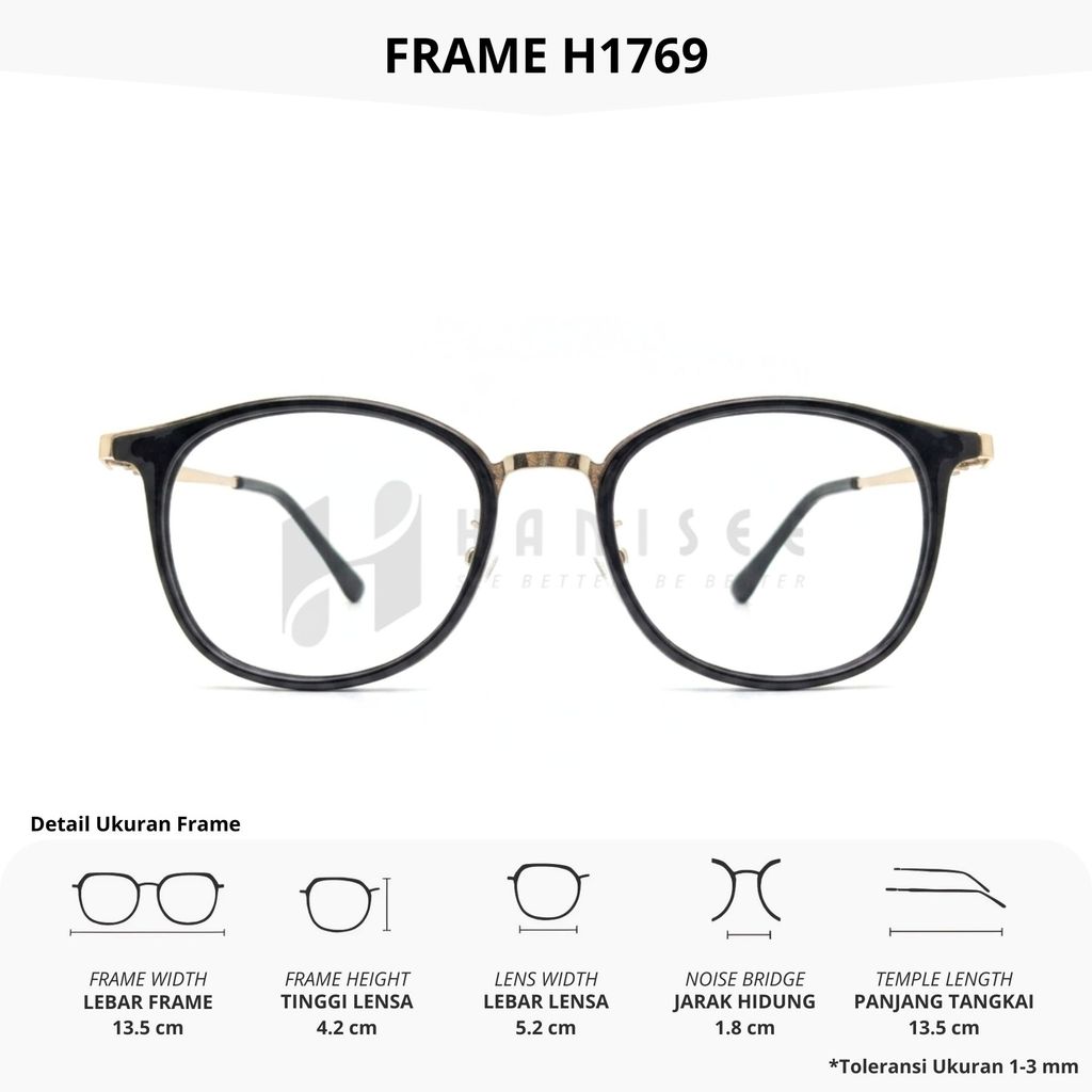 Hanisee Kacamata - Frame Kacamata H1769 Unisex