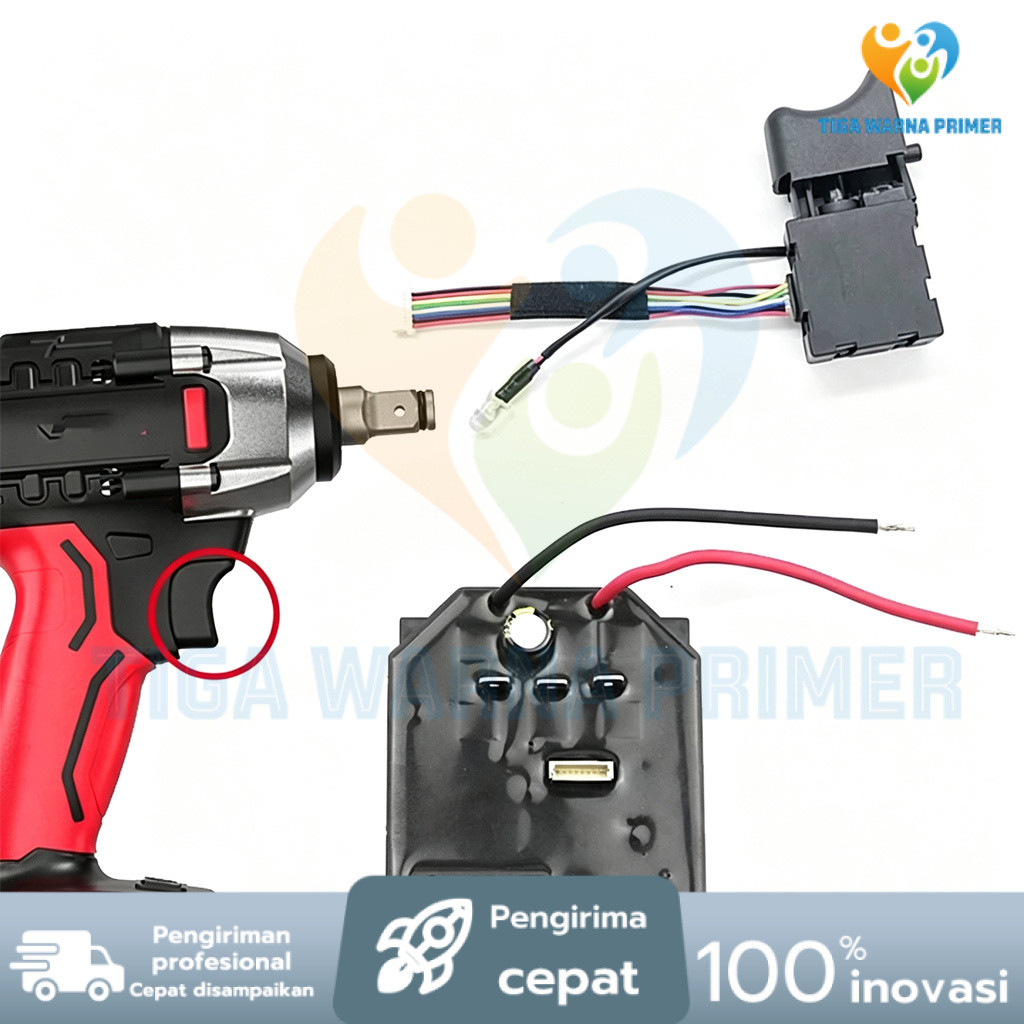 JLD Esc Speed Controller Switch – Saklar Impact Wrench Bor, Kompatibel dengan JLD Brushless Drill