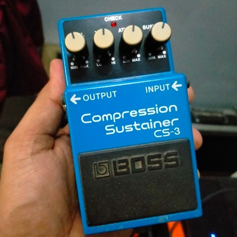 Efek Gitar Boss Compression Sustainer Cs-3