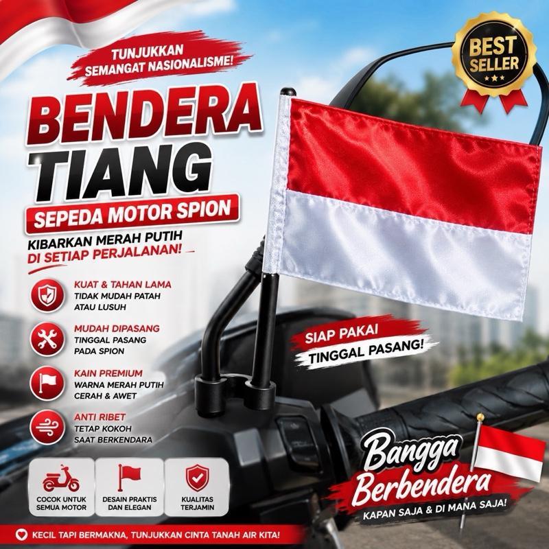 Bendera Motor / Bendera Mobil Bendera Agustusan Mini Karnaval Pawai Kemerdekaan 17 Agustus Hiasan Mo