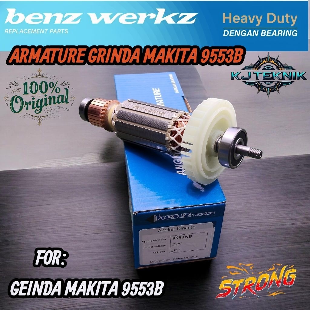 ALIANSHOP BENZ Armature Angker Mesin Grinda Makita 9553B/Armatur Grinda Makita 9553B /Angker Gulunga